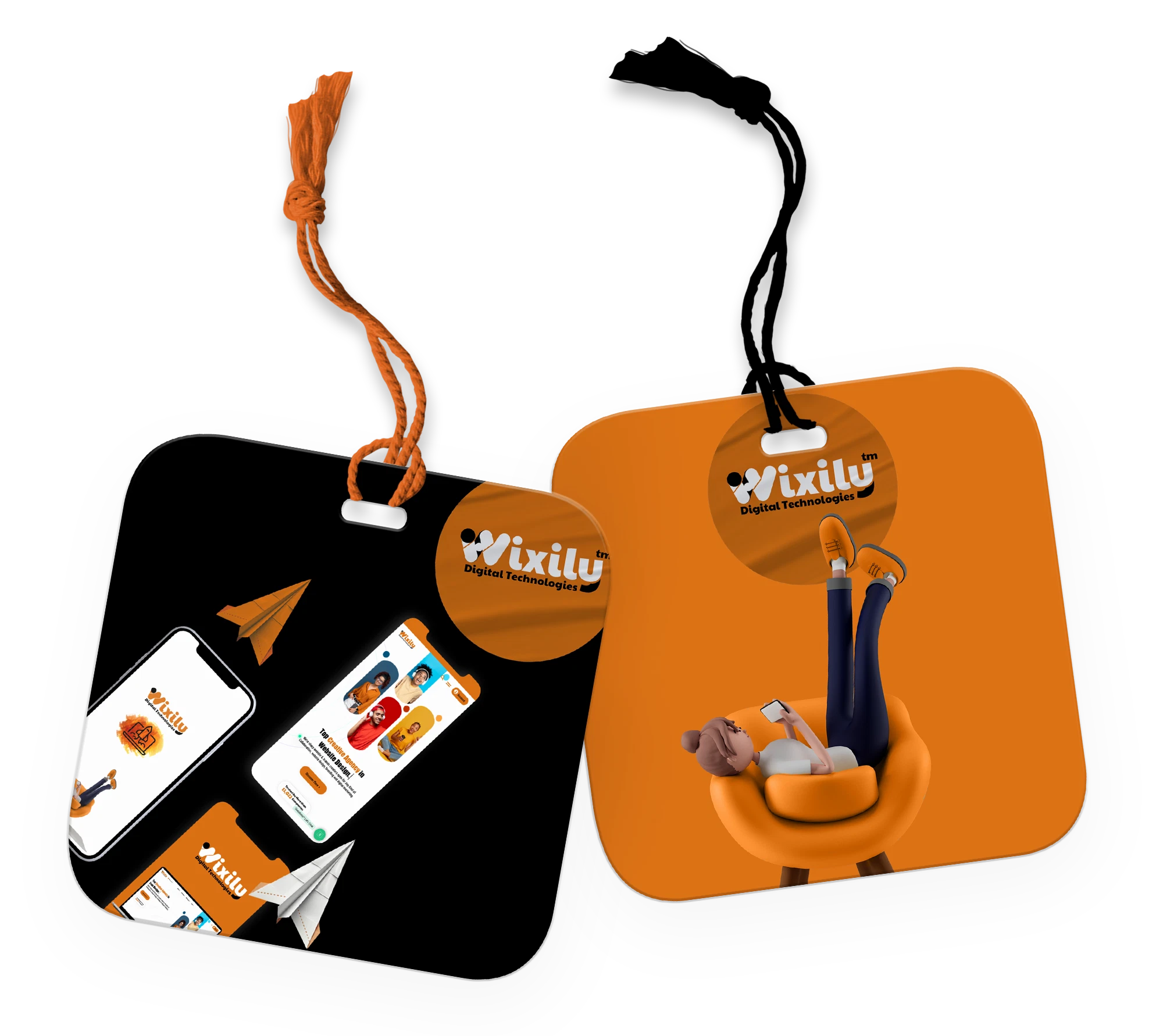 Wixily digital branding and app mockups across devices.