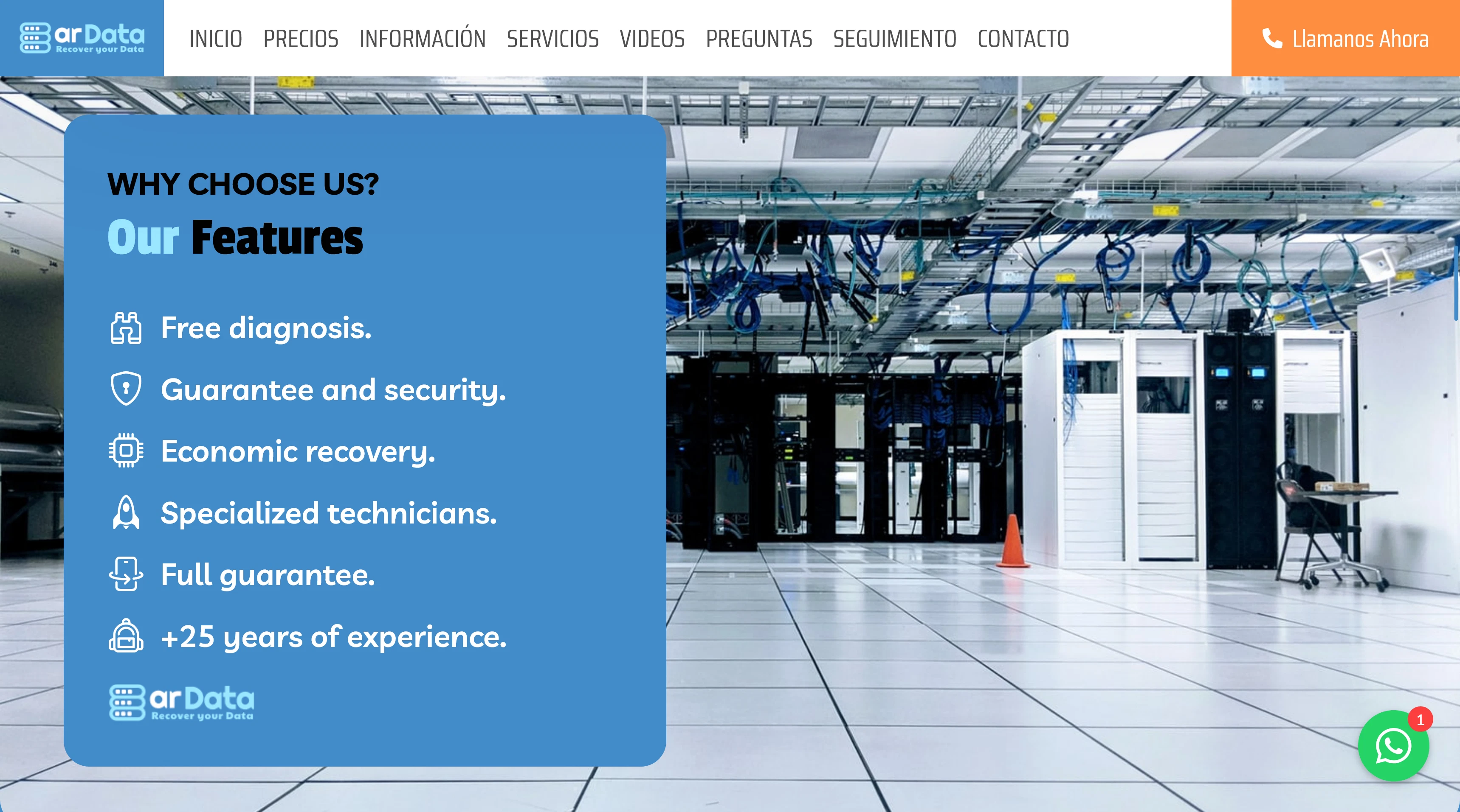 Website craeted for ardata